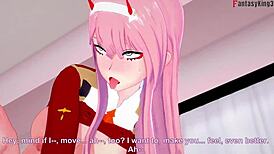 zero two and darling in franxx fantasy