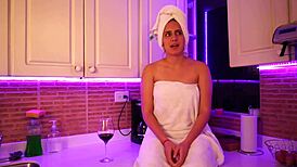 hot babe have an interview and gets horny with doggystyle and blowjob.