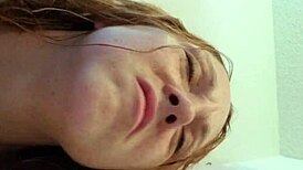 Curious about a steamy bathroom quickie with a busty wife?