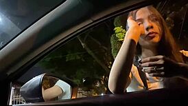 a stranger offers a blowjob in the car for money, and i swallow it all