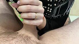 She did a striptease then blew me deep. Wow, cum in mouth! 😍