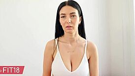 simon kitty, latvian with braces, bangs gym owner for free access, wanna watch?