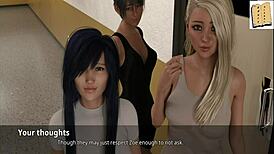 coach checking up on natalie