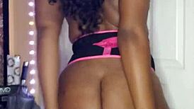 Naejae, the sexy ebony solo star, flaunts her big ass in this hot video