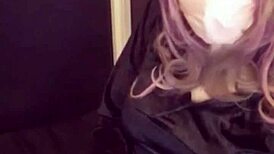 i'm crossdressing with cat ears and masturbating on stream, oops