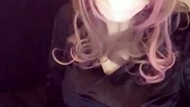 i'm crossdressing with cat ears and masturbating on stream, oops