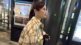 Stunning Asian babe delivers intense sucking and gets covered in cumshots homemade