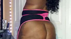 Naejae, the sexy ebony solo star, flaunts her big ass in this hot video