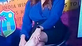 Spicy Indian TV Anchor, Ready for Hard Doggystyle Action?