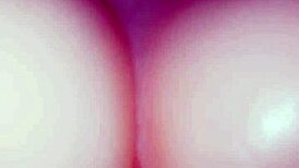 I test my big ass silicone toy for intense cock play