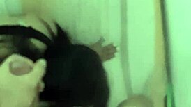 the cute venezuelan girl swallows my cum like a sexy little whore after blowjob