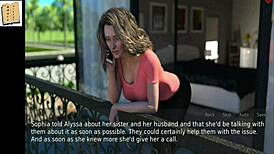 Wife and stepmother engage in erotic game