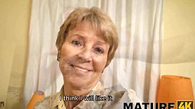 Mature4k Bed Tested by Mature Woman and Client Drilling Hard in Stockings.