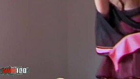 yosune, spectacular spanish milf with big tits, gets fucked hard by her boyfriend in hardcore titty fuck session.