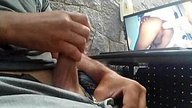 Solo boy jerks off in masturbation session 34