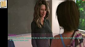 Wife and stepmother engage in erotic game