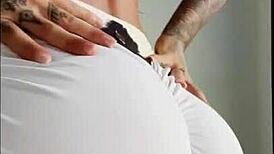 Hot Babe in Lingerie and Leather Compilation