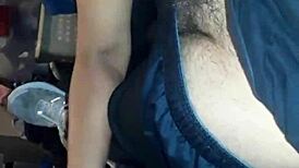 María Martínez sneaks a quick blow while he's away.