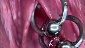 Extreme Close-Up Pee Show with Pierced Pussy and Clit in 4 Wild Videos