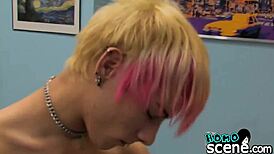 Hey, can two emo buddies get rough with hardcore anal after kissing?