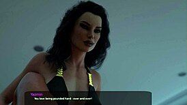 My stepsister gives me a sensual footjob in anime