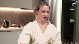 I saw stepsister lose at cards, so we fucked hard