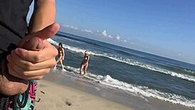 Watching Sexy Girls at the Beach Sparks Fun