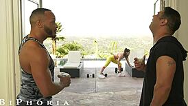 Hot Gay Couple and Female Friend Dive Into Wild MMF Threesome