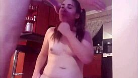 Teen gets her face fucked with spitting and slapping.