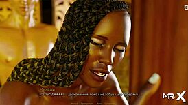 African lioness in hentai craves sex during retrieving the past at E3 23.