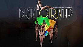 Tourist hooks up with sexy Clara Lady Snow in Brazil