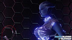 Liara takes creampie from stranger at gloryhole in 3d anime blender