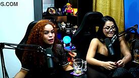 i'm with emy tattooed, they're so horny in the podcast at the shack with sheer and red