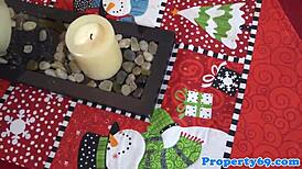 Busty Realtor Sucks Landlord Cock Before Sex