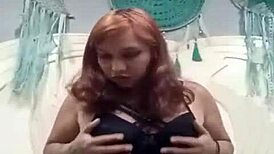 Dana barzagli, teen latina with big ass and small tits, masturbates alone in tattooed mexican style