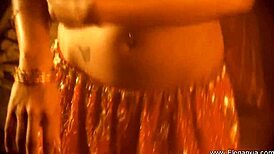 Classic Indian Beauty Strips and Teases in Retro Dance