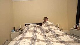 Big butt stepmom cozies up with stepson in chilly bed-sharing night