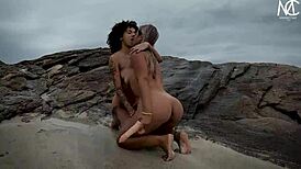 in�dito primeira experiencia com uma garota das duas delicias mari e mih ninfetinha, hardcore sex ao ar livre