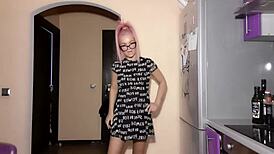 Mistress in Stockings Commands with Harsh Fuck Instructions for Humiliation