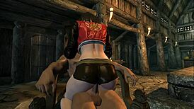 miya experiences unexpected encounters in skyrim 3d
