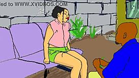 Why is the African nailcutter so horny? He craves big black cocks and foot worship in this gay hentai fetish.