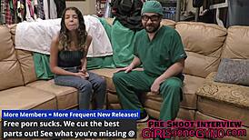 aria nicole bound and fucked on exam table by doctor tampa after hours at girlsgonegynocom