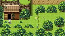 Tanned Girl Natsuki in Hentai Game Ep 11, Village Chief Sneaks a Peek While She Changes Publicly!