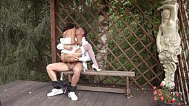 Cute Brunette Bride Gets Fucked Before Wedding, Cum in Mouth and Squirting Orgasm