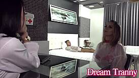 Ts Nurse Nataly Souza Feels Wild in 3some with Colleague and Patient