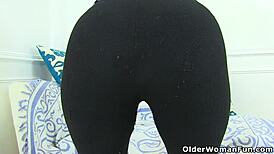 an older woman having fun in high definition