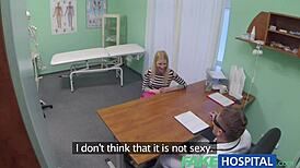 Fake Hospital Hot Blonde Patient Receives Full Doctor’s Hard Treatment