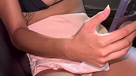 Grabbing My Friend During Her Webcam Session in the Car Fills Me with Intense Excitement and Desire