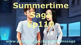 I Explore Summertime Saga Episode One Hundred Ten with the Brunette Teacher