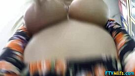 Watch this busty milf toy her pussy in POV